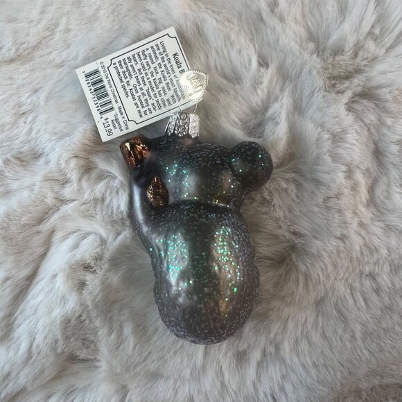 NIB 4x Old World Christmas Blown Glass Hummingbird, Cardinal, Koala, & Hippo - Picture 3 of 9